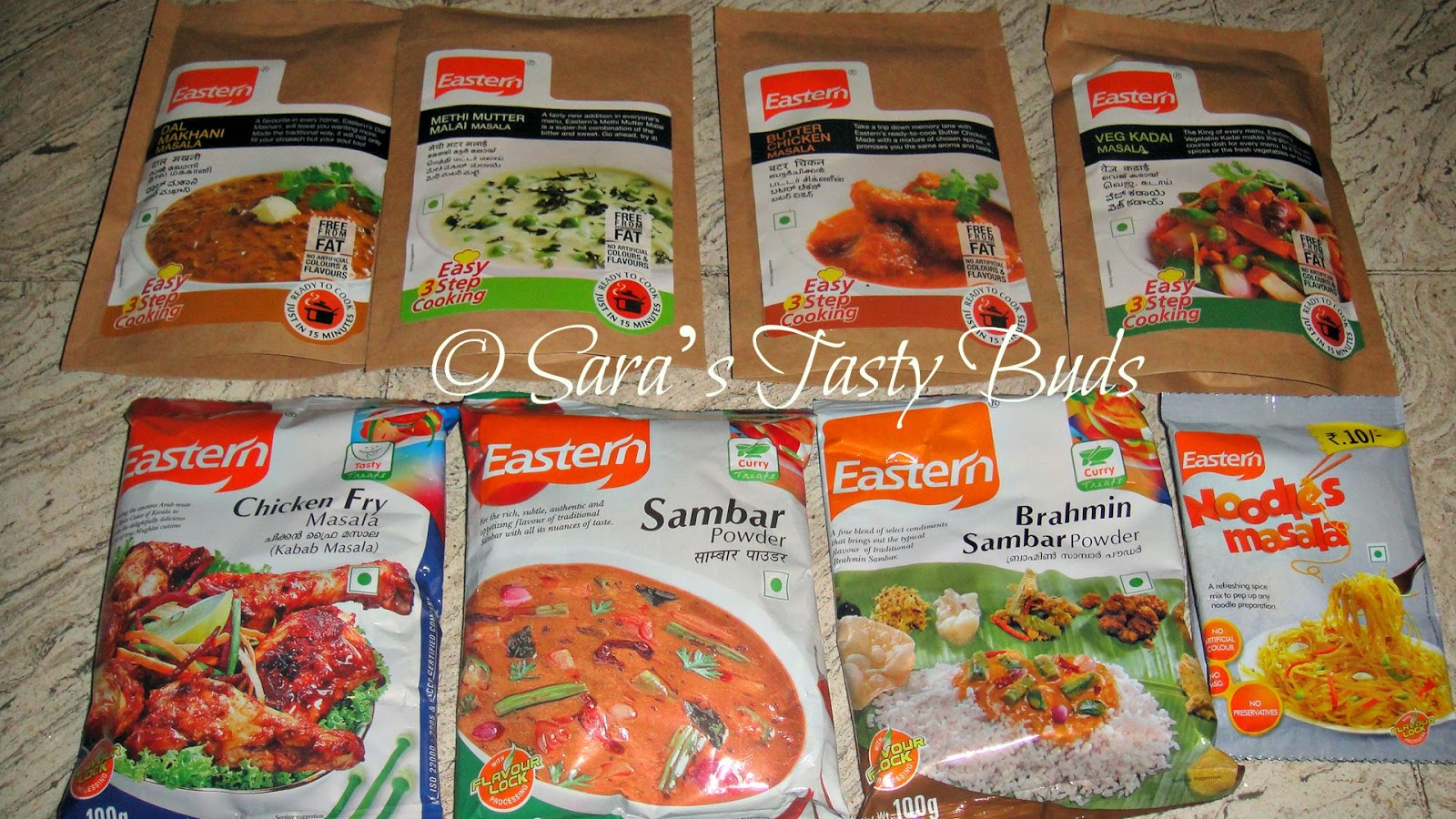 SARA'S TASTY BUDS Eastern masalas Review