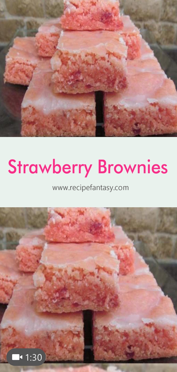 Recipe Rainbow Strawberry Brownies