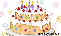 Click on the cake to change colors, and add candles and decorations with your mouse. When you are done, add a message below and click "next" to print the perfect birthday card.