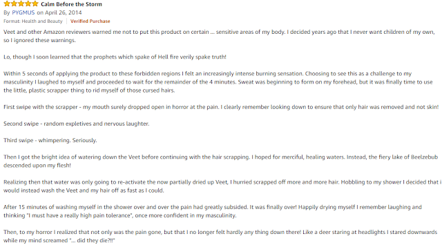 This Is The Funniest Review Of Veet Hair Removal Cream On Amazon