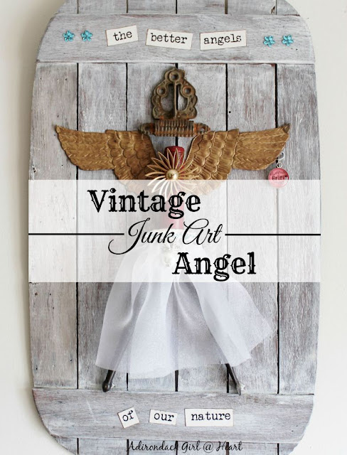 Adirondack Girl- Junk Art Angel Tutorial-Treasure Hunt Thursday- From My Front Porch To Yours