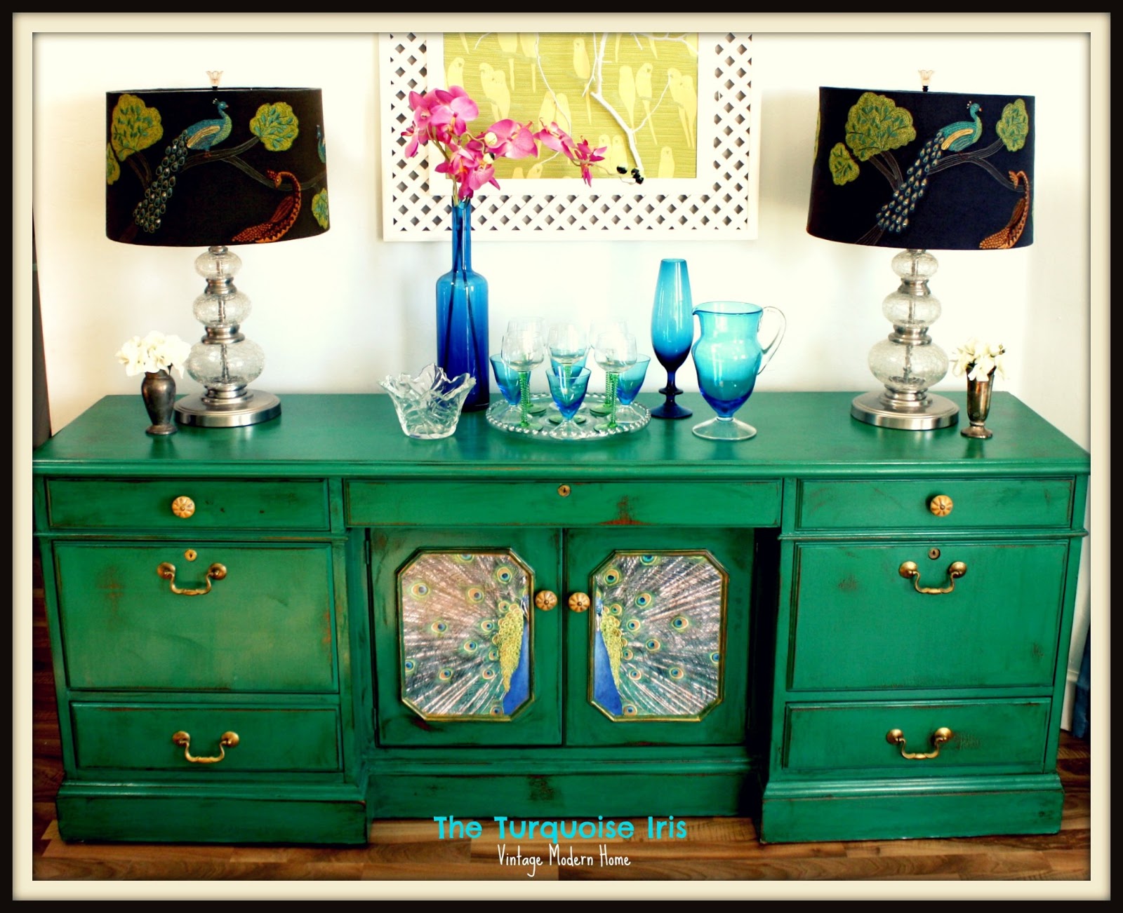 The Turquoise Iris Furniture & Art Emerald Green Credenza...Is That