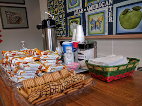 guests' treats at Arab American Friendship Center, Dearborn, MI