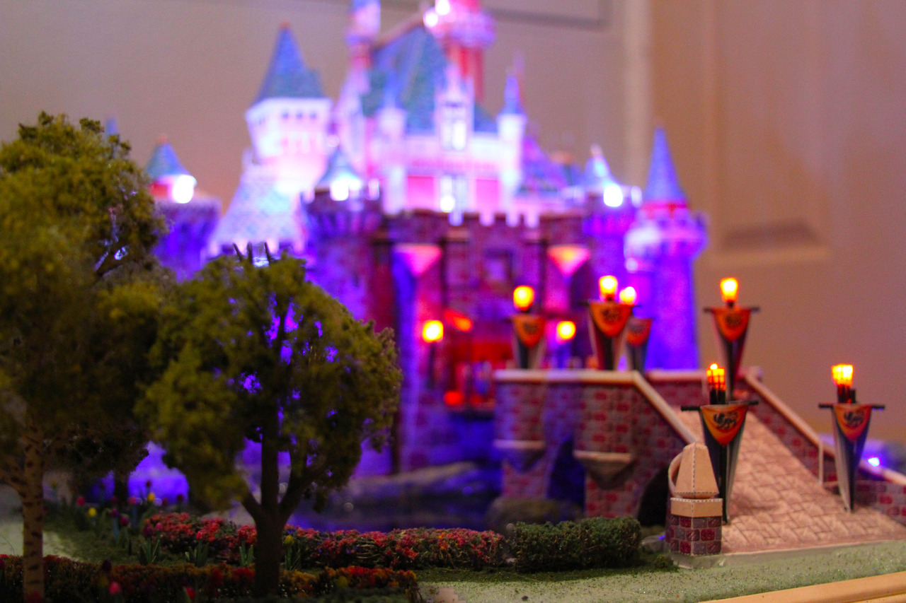 the backyard imagineer sleeping beauty castle papercraft 16 foot led lights