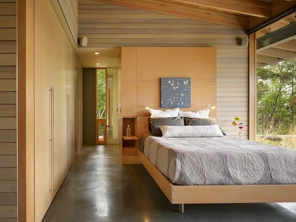 The wood on the walls is great idea