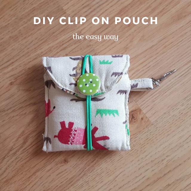 DIY clip on pouch - the easy way DIY clip on pouch - the easy way