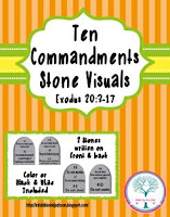 http://www.biblefunforkids.com/2015/08/ten-commandments-visuals.html