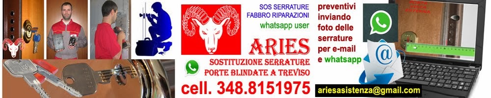 Sostituzione serrature Treviso, assistenza apertura porte blindate, sos fabbro a Treviso.