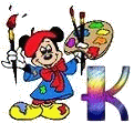 Alfabeto de Mickey pintor K.