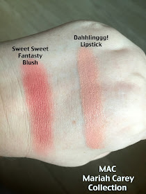 MAC Mariah Carey Collection Blush & Lipstick Swatches 