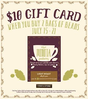 Caribou Coffee $10 Gift Card Offer Java