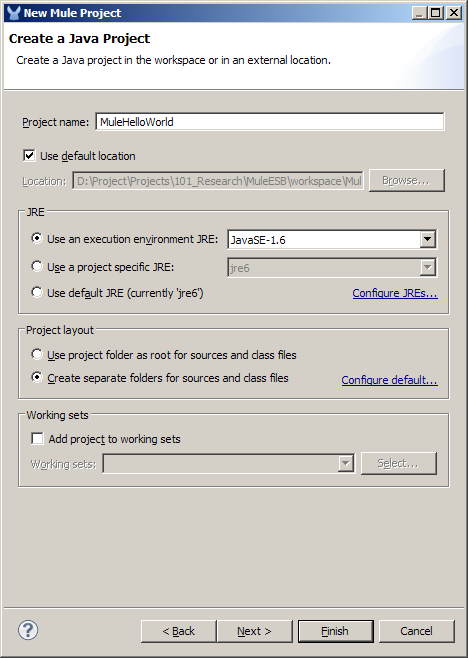 Youheng Hu's Technical Notes: Mule Studio Hello World ESB Application