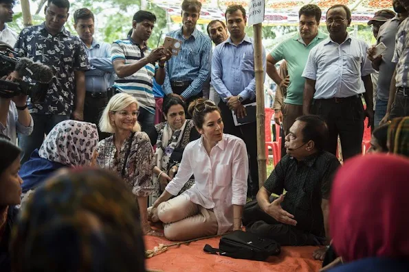 Crown Princess Mary of Denmark visited Bangladesh together with Minister for Development Cooperation, Ulla Pedersen Tørnæs