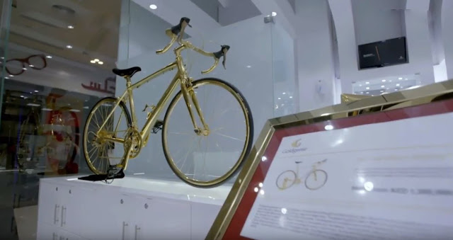دراجة من الذهب عيار 24