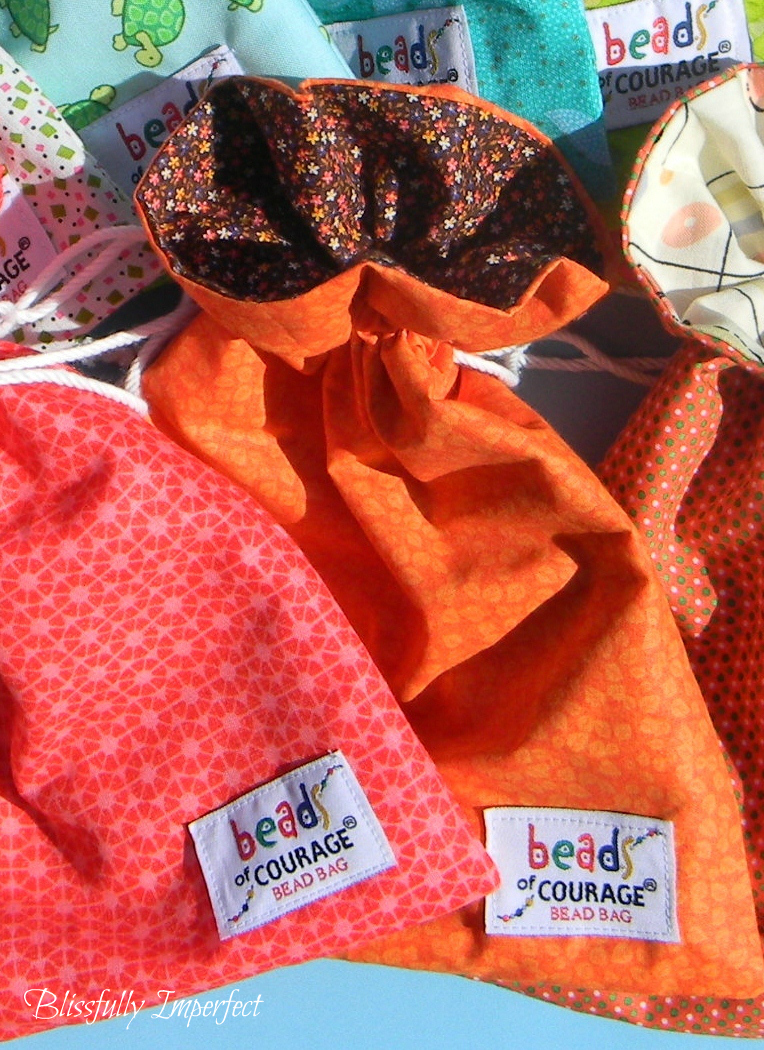 Blissfully Imperfect Bags for Beads of Courage