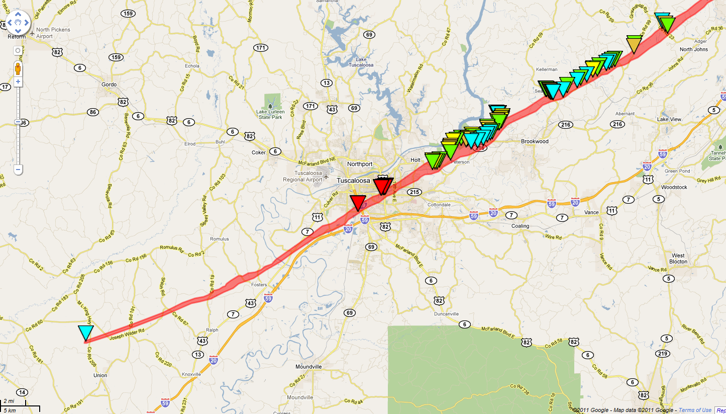 The Original Weather Blog More On Tuscaloosa, AL Tornado of 42711