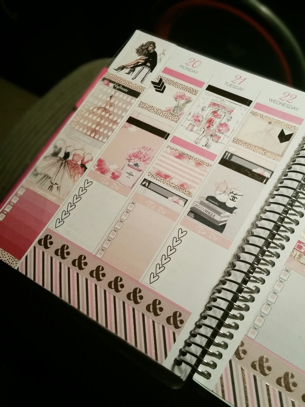 Free Fashion/Paris Printable Printable Planner Stickers for the EC &  Recollections Planner - Planner Onelove