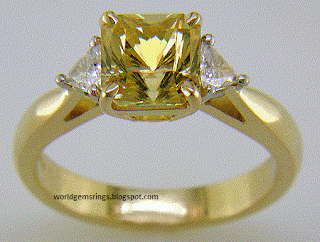 Engagement Ring : Yellow Sapphire And Diamond Engagement Rings 60