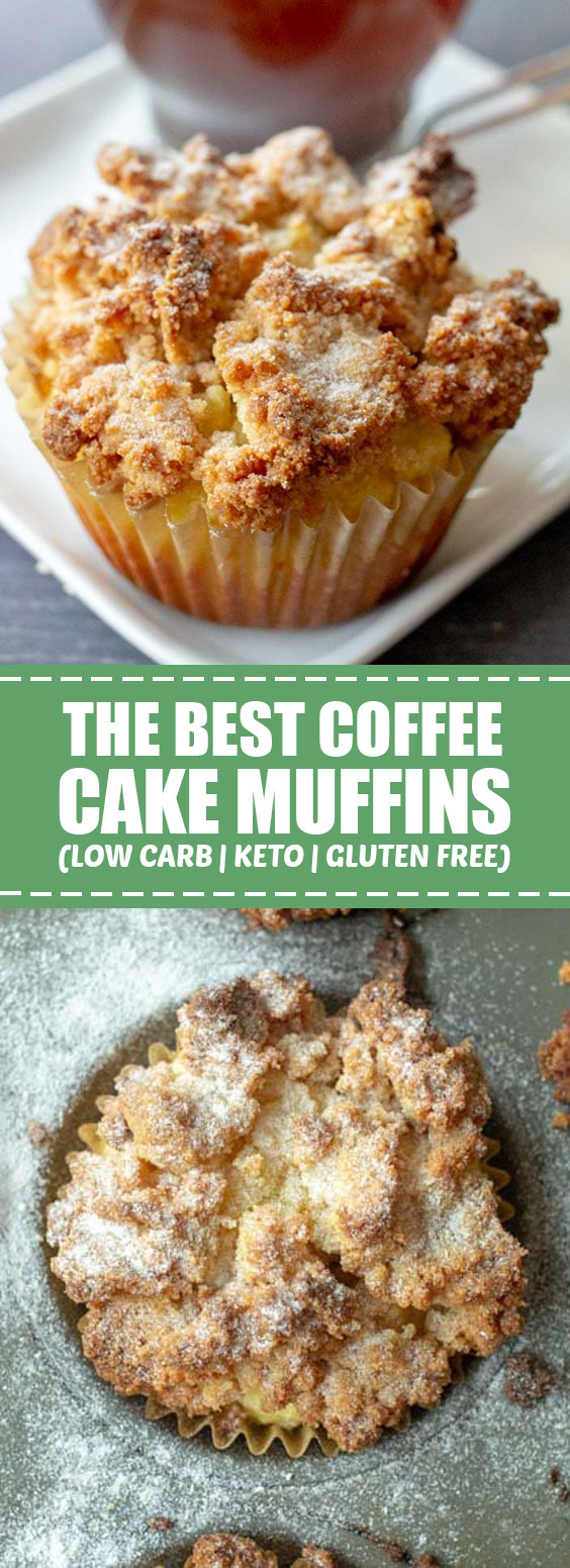 The Best Coffee Cake Muffins (Low Carb, Keto & Gluten Free)