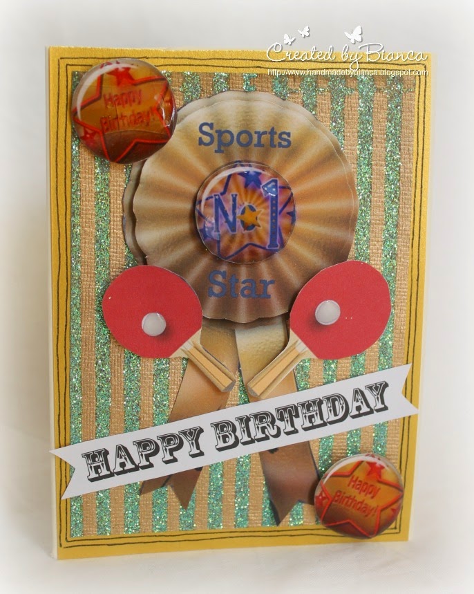 Handmade by Bianca: Eine Karte für den Tischtennis Profi Florian