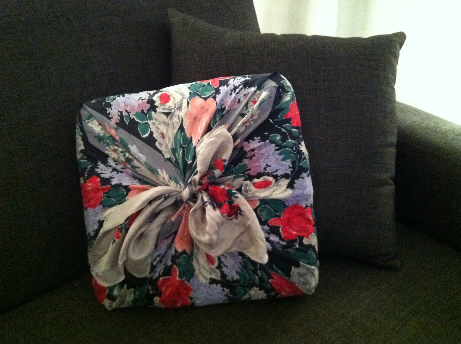 creative space silk scarf pillow case.