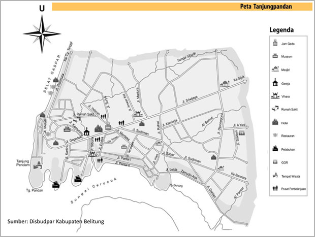 Peta Wisata Babel Bangka Belitung Negeri Serumpun Sebalai