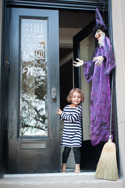 Using a few trashed treasures and store bought elements this Witch Halloween Themed Front Porch will amaze you