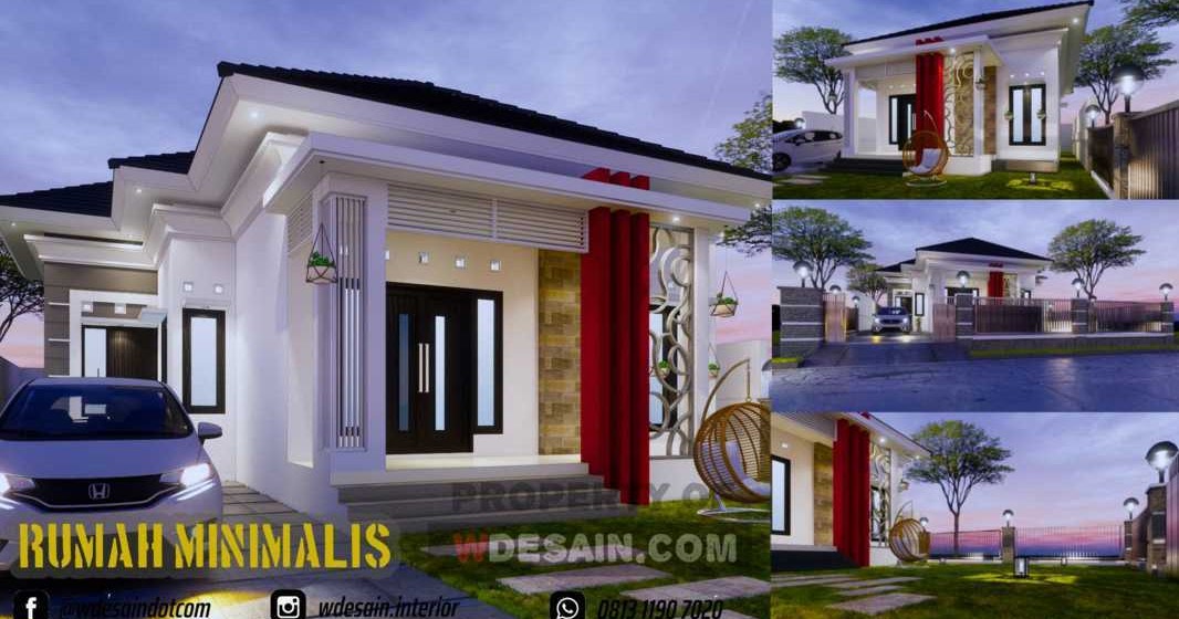 Rumah Minimalis Tampak Depan Ukuran 10x20 Dengan Halaman Yang Luas Desain Rumah Minimalis