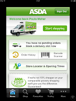 Asda Shopping App on the iPad