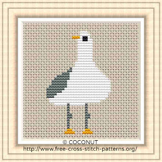 BIRD (3) , FREE AND EASY PRINTABLE CROSS STITCH PATTERN
