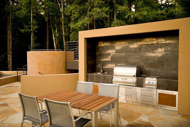 Ibercons Arquitectura + Diseño Diseño de zona de BBQ o Ibercons Arquitectura + Diseño Diseño de zona de BBQ o