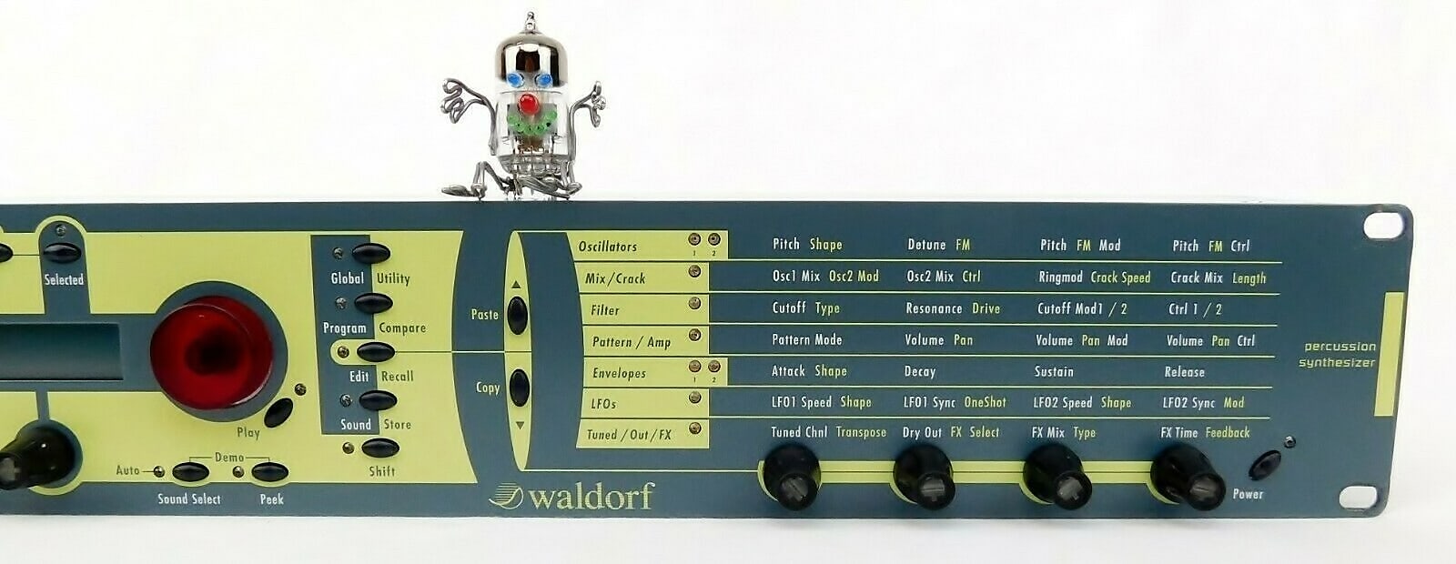 MATRIXSYNTH: Waldorf Rack Attack Drum Synthesizer SN 2210110002766