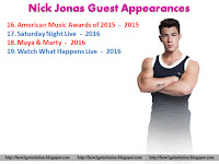 nick jonas movie list, concert, songs, 149311, maya and marty, watch what happens live, saturday night live