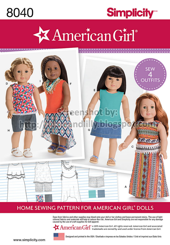 Lissie & Lilly Simplicity Patterns on Sale at JoAnn for 1