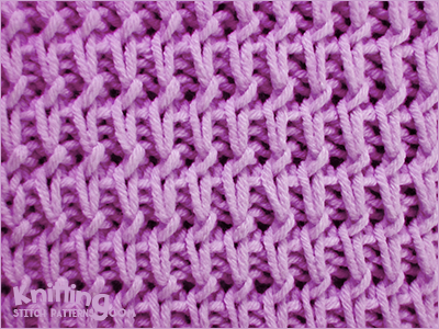 As any slip-stich pattern this one creates beautiful texture at the cost of some elasticity. Rank and File stitch is a 4 row repeat and is knitted in a multiple of 2 stitches.