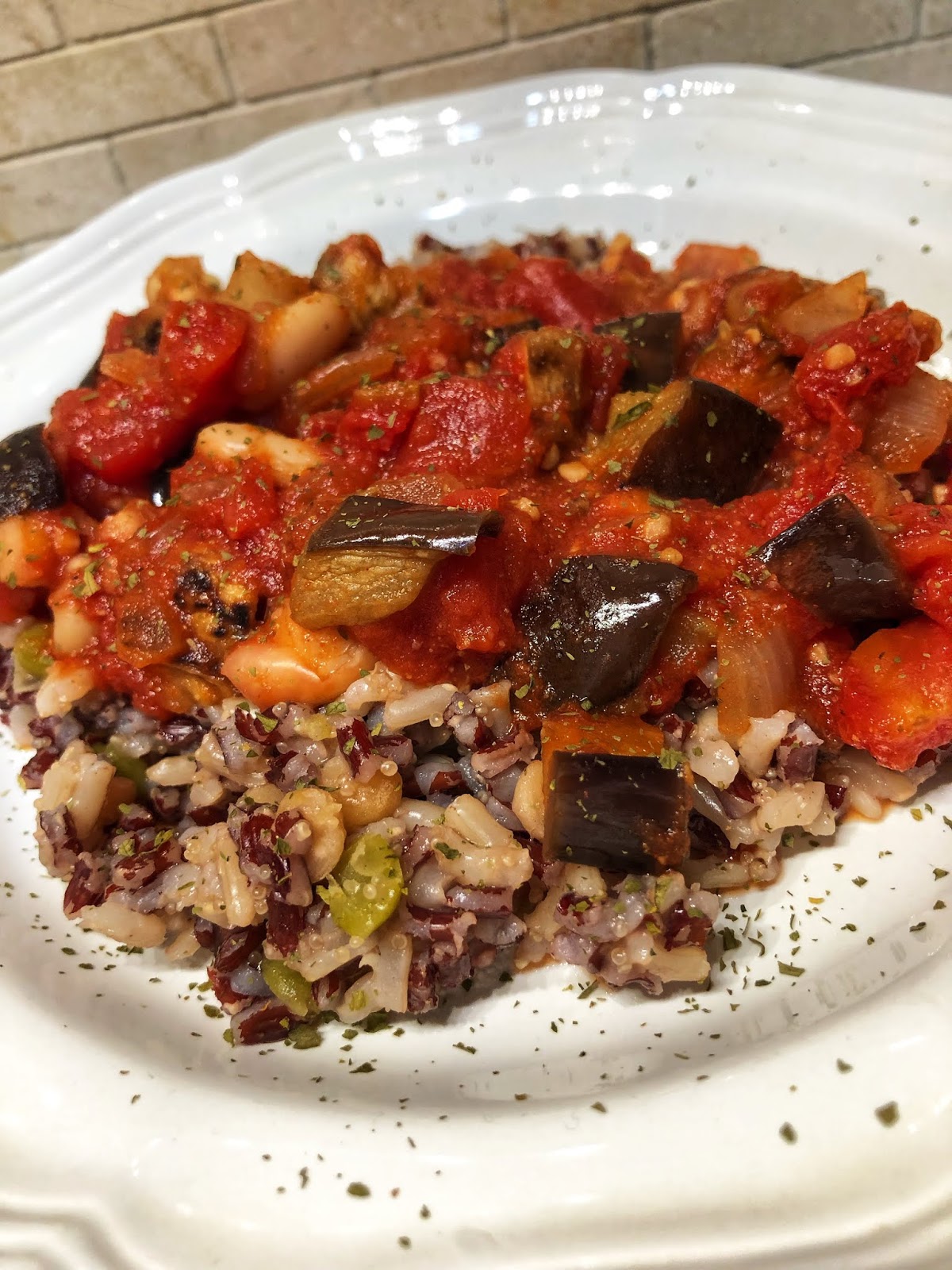 Sweet & Savory Eggplant Stew