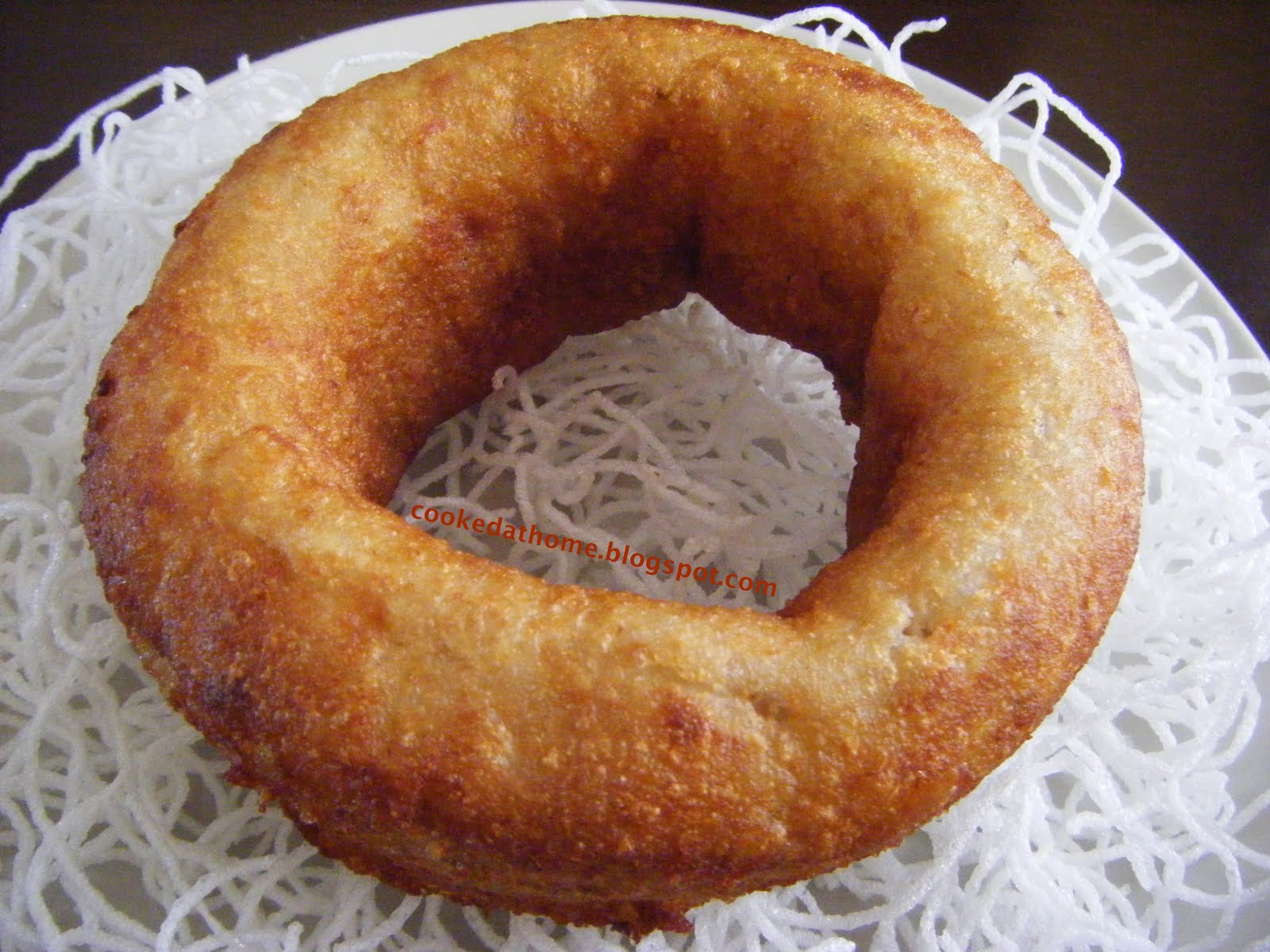 Cooking Home Deep Fried Yam Ring with Assorted Vegetables