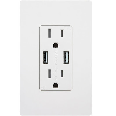 Outlet with usb charger