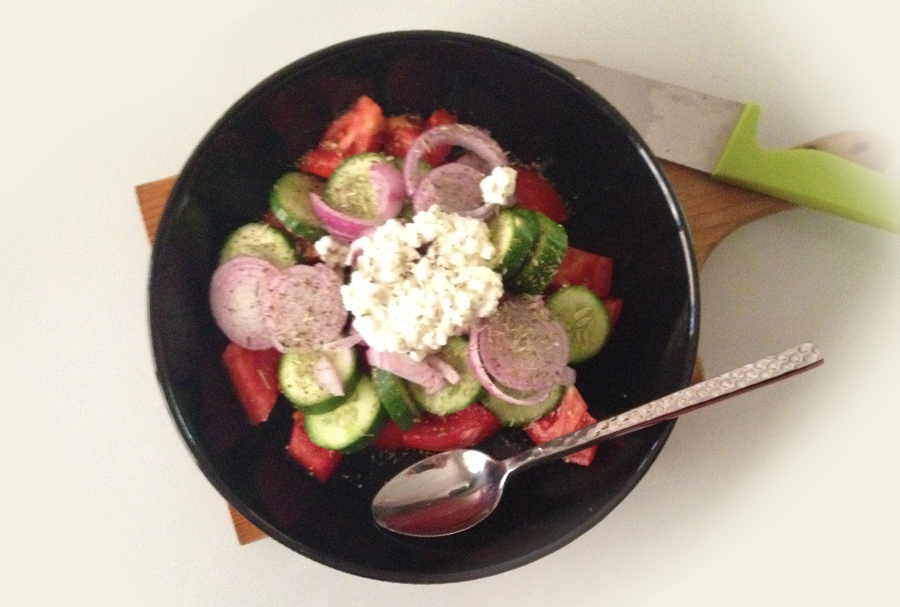 dukaneasyrecipes Greek salad Dukan style Χωριάτικη α λα Dukan