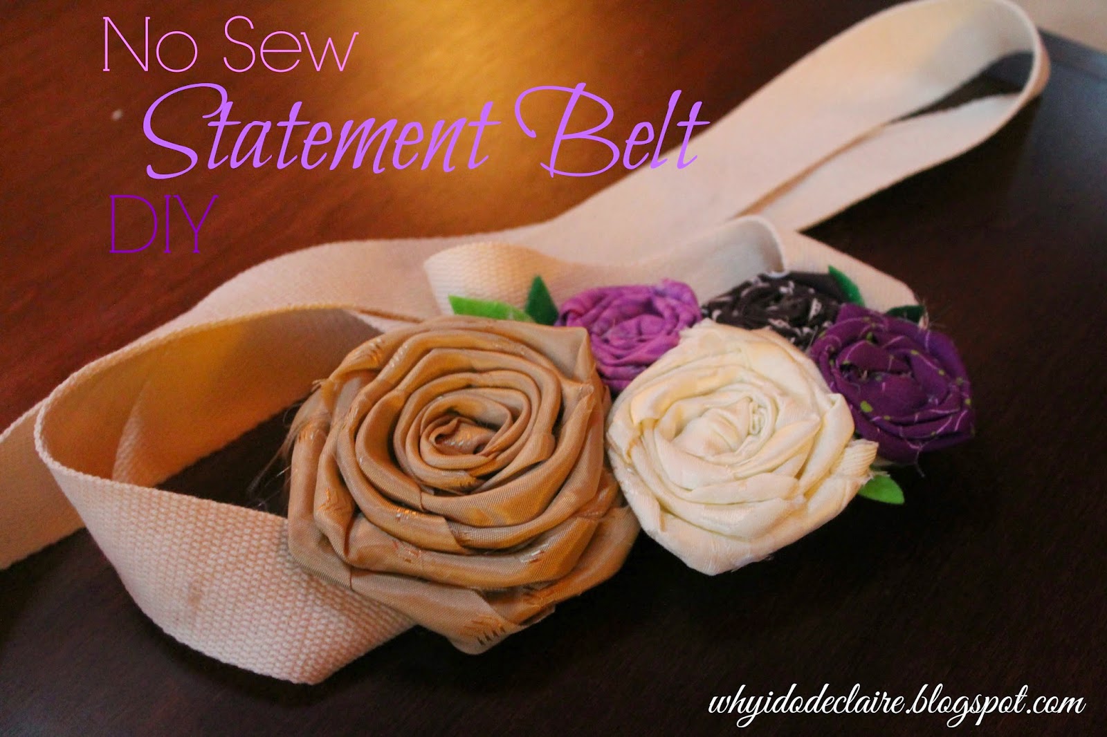 No Sew Statement Belt DIY and Giveaway!