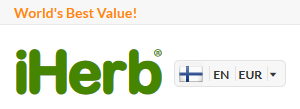iHerb tunnistaa suomalaisen selaajan ja päivittää verkkokaupan tiedot vastaamaan oikeaa maata Verkkokaupassa on maakohtainen tunnistus IP-osoitteen perusteella. Verkkokauppa tunnistaa suomalaisen selaajan ja päivittää verkkokaupan tiedot oikein eli FIN ja EUR