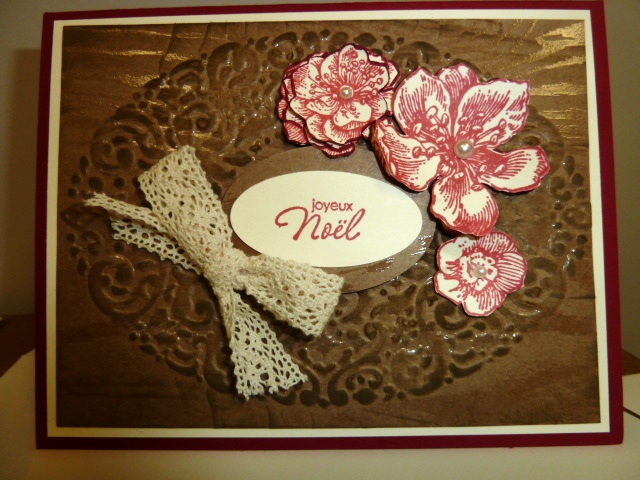 Passion scrapbooking: Carte de Noël non traditionnelle