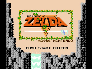 Original Legend of Zelda Main Menu Screen NES Nintendo