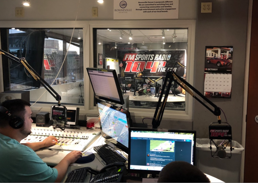 Touring 104.3 The Fan Radio Studios Denver Broncos Quarterback Club