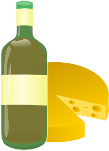 green bottle with cheese clip art