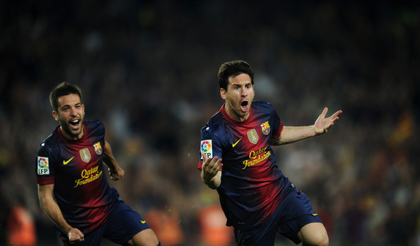 pictures Lionel Messi vs Real Madrid liga 2012/2013 on October 7, 2012