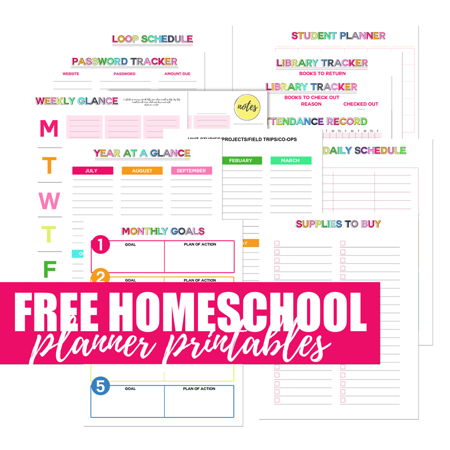 FREE HOMESCHOOL PLANNER PRINTABLES MY 2018 HOMESCHOOL PLANNER Craft His Love Homeschooling FREE HOMESCHOOL PLANNER PRINTABLES MY 2018 HOMESCHOOL PLANNER Craft His Love Homeschooling