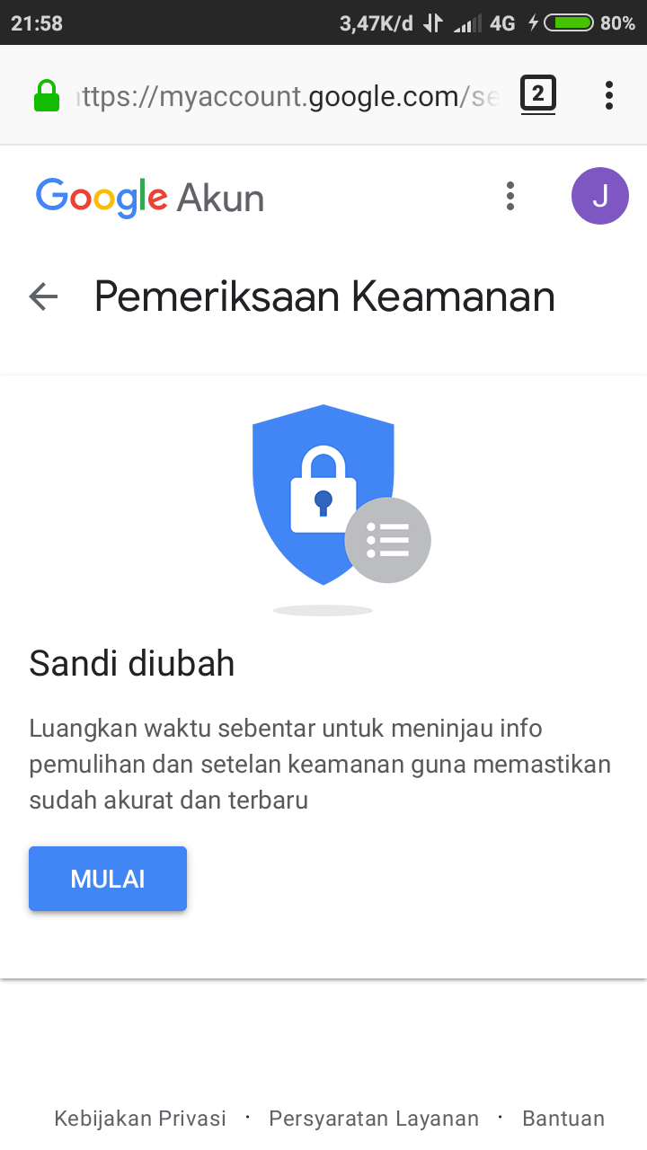 Cara Ganti sandi akun gmail google lewat hp android dengan sempurna