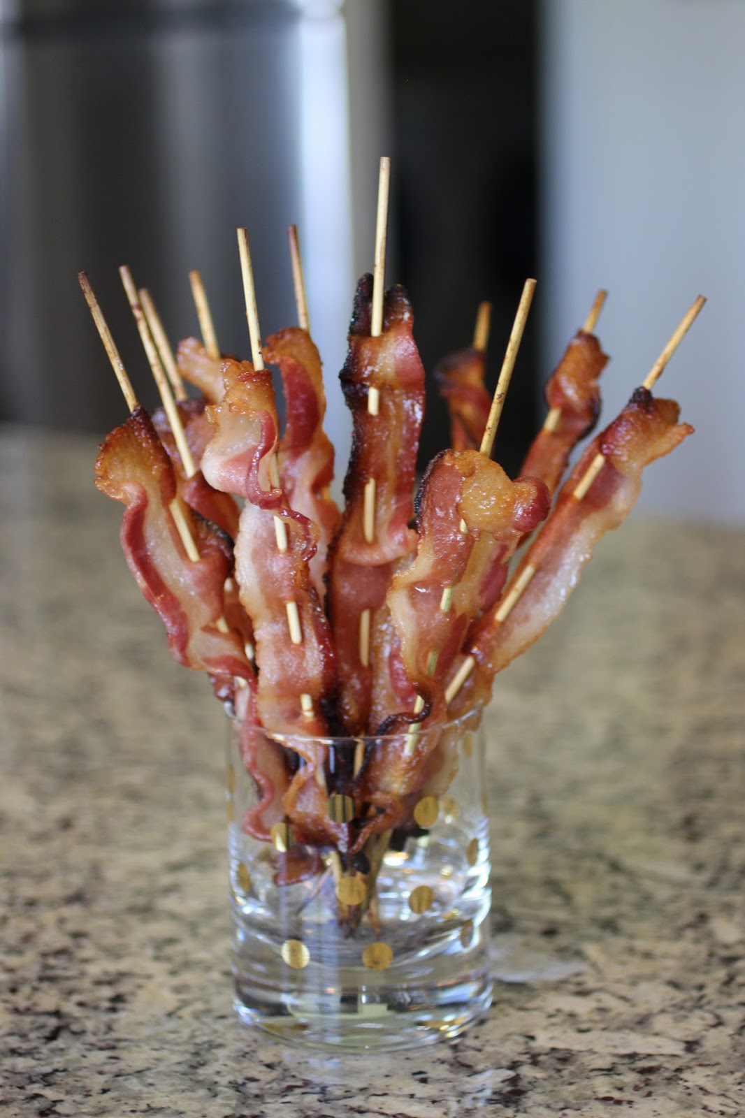 a blonde, a boy, and a blog. . . candied bacon skewers