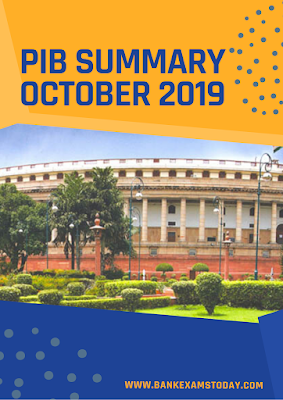 PIB Summary: October 2019